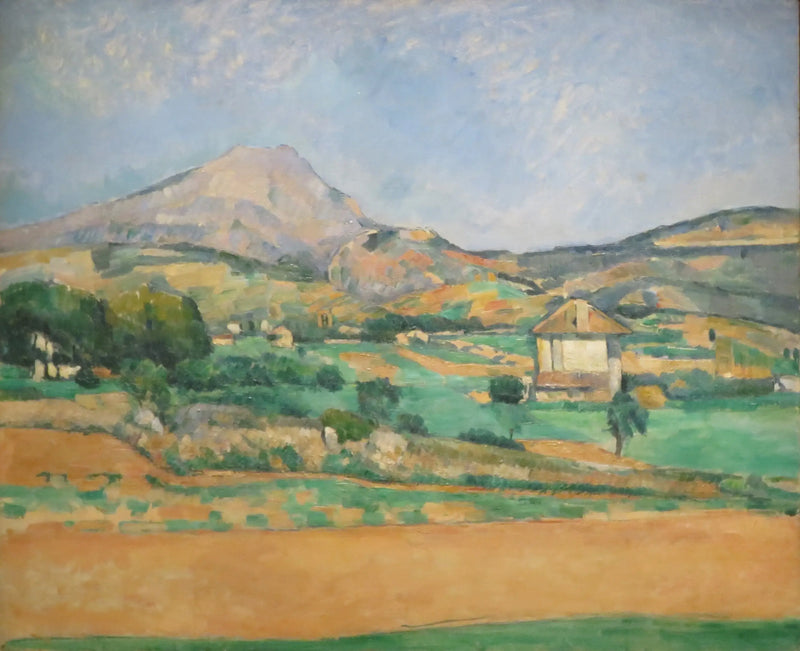 The Sainte-Victoire Mountain seen from the Valcros path (and the La Générale bastide) - Paul Cézanne