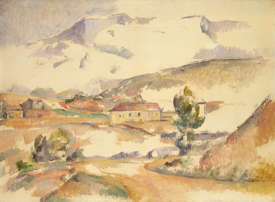 The Sainte-Victoire Mountain seen from the Bayeux Bridge in Meyreuil - Paul Cézanne