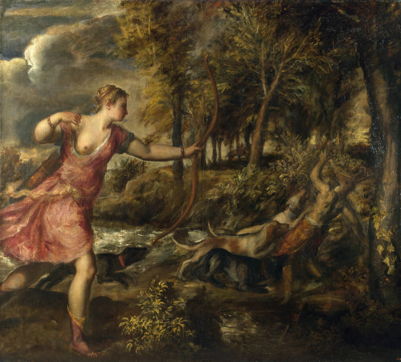 The Death of Actéon - Titian