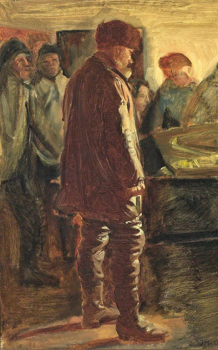 The Death of a Fisherman - Michael Peter Ancher
