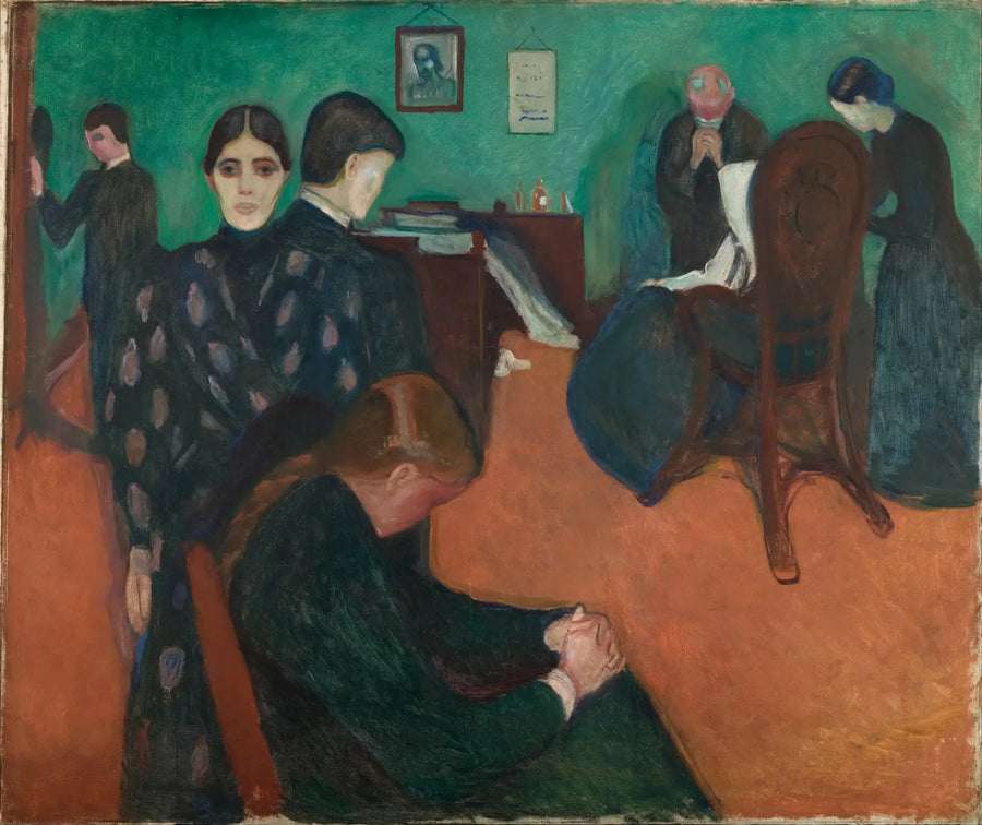 The Death in the Sick Room - Edvard Munch