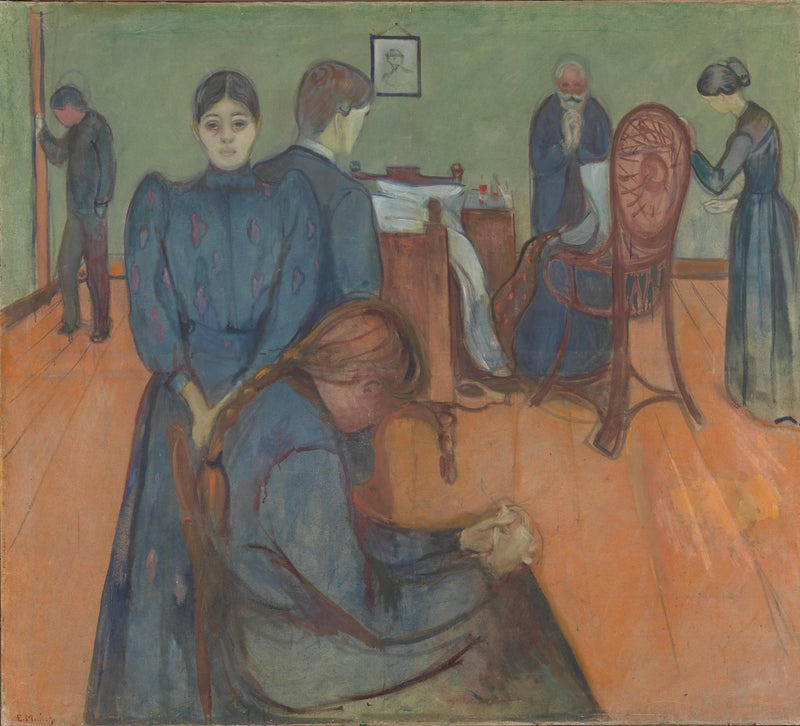The Death in the Sick Room - Edvard Munch