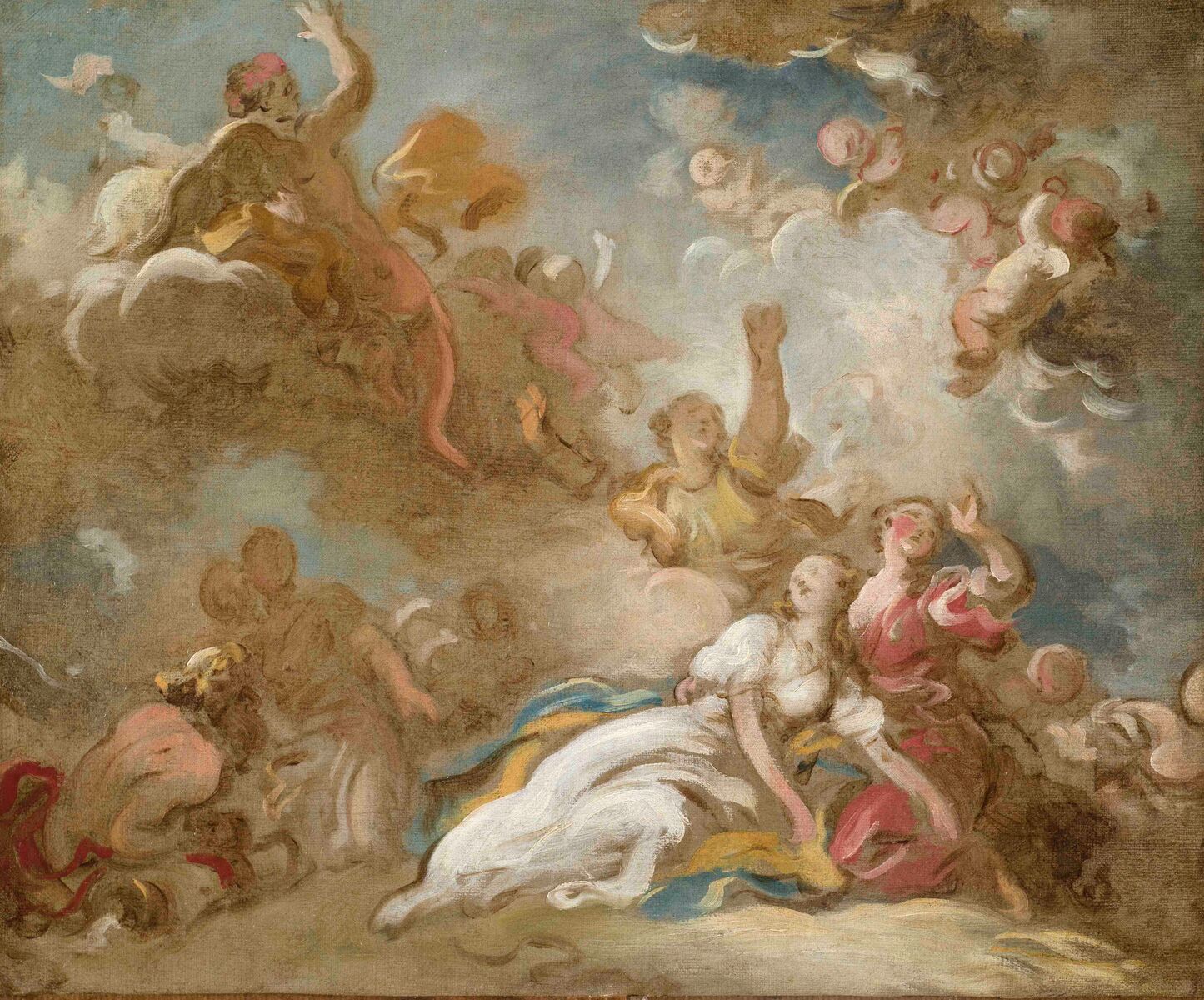 The Death of Cleopatra - Jean-Honoré Fragonard