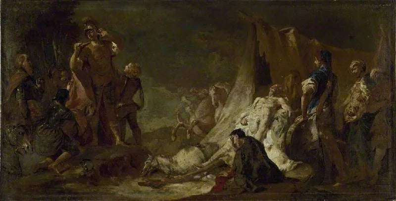The Death of Darius - Giovanni Battista Piazzetta