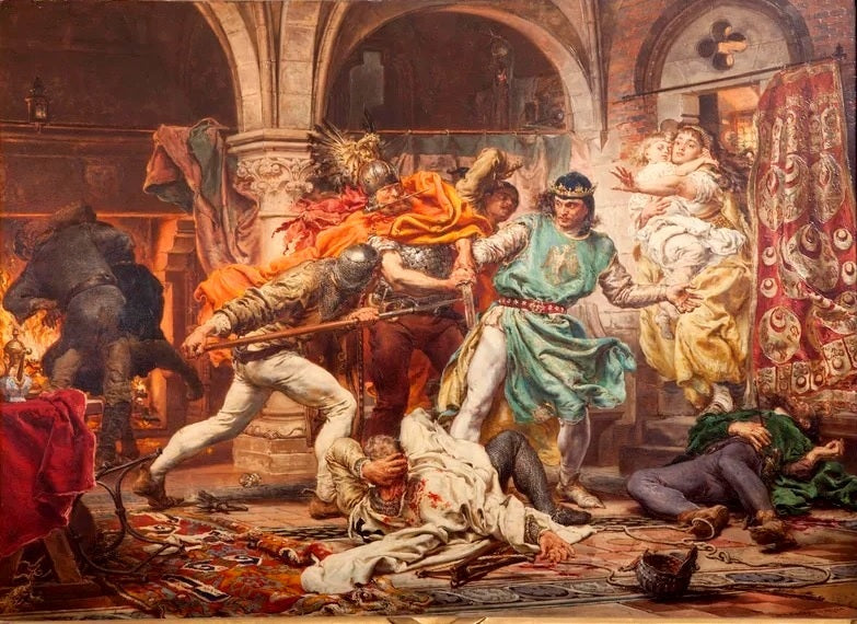 The Death of Przemysl II - Jan Matejko