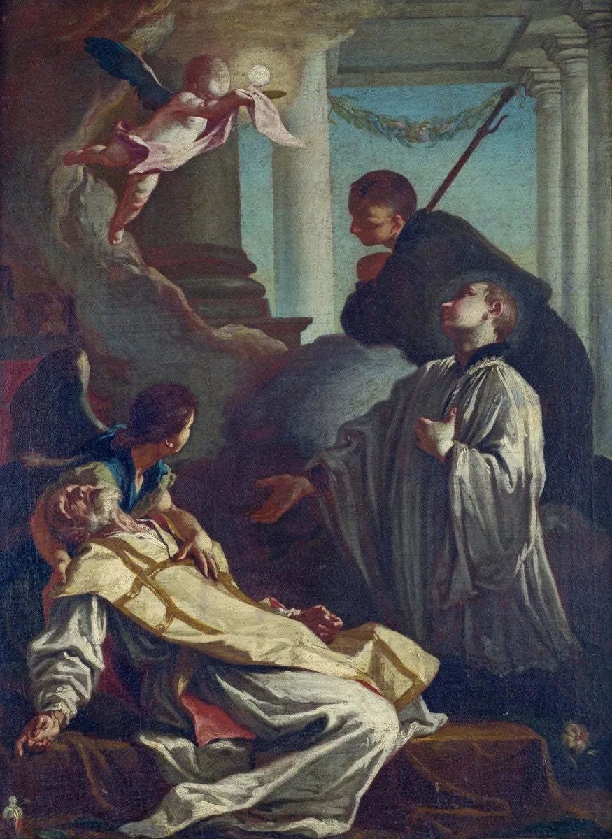 The Death of Saint André Avellino - Giovanni Battista Piazzetta