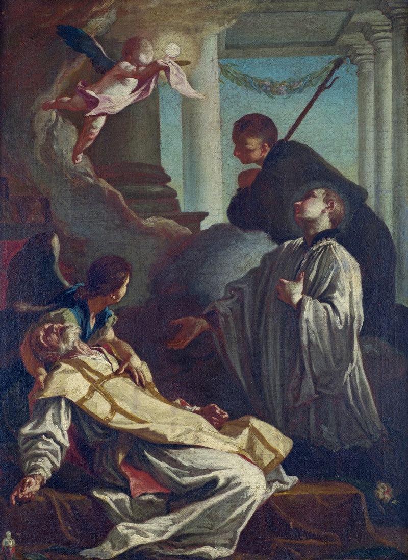 The Death of Saint André Avellino - Giovanni Battista Piazzetta