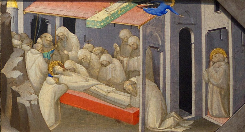 The Death of Saint Benedict: Predella Panel - Lorenzo Monaco
