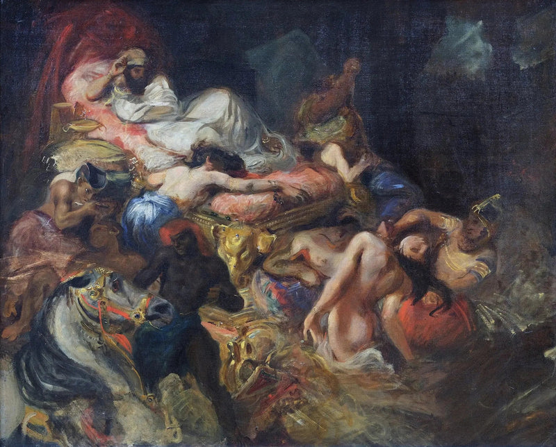 The Death of Sardanapalus, sketch - Eugène Delacroix