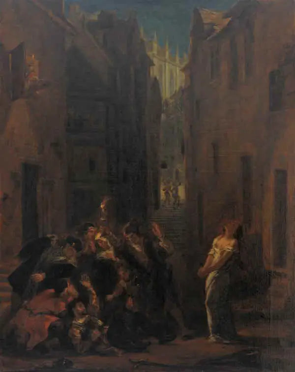 The Death of Valentin - Eugène Delacroix