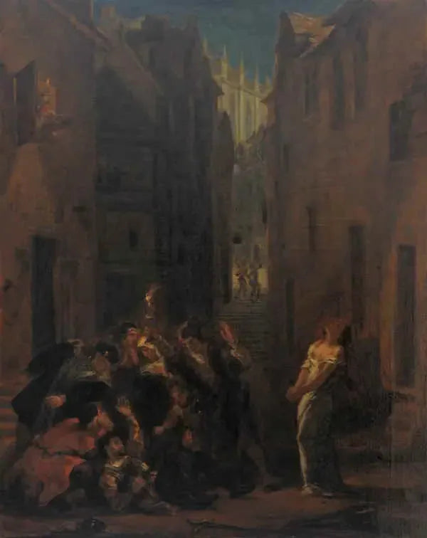 The Death of Valentin - Eugène Delacroix