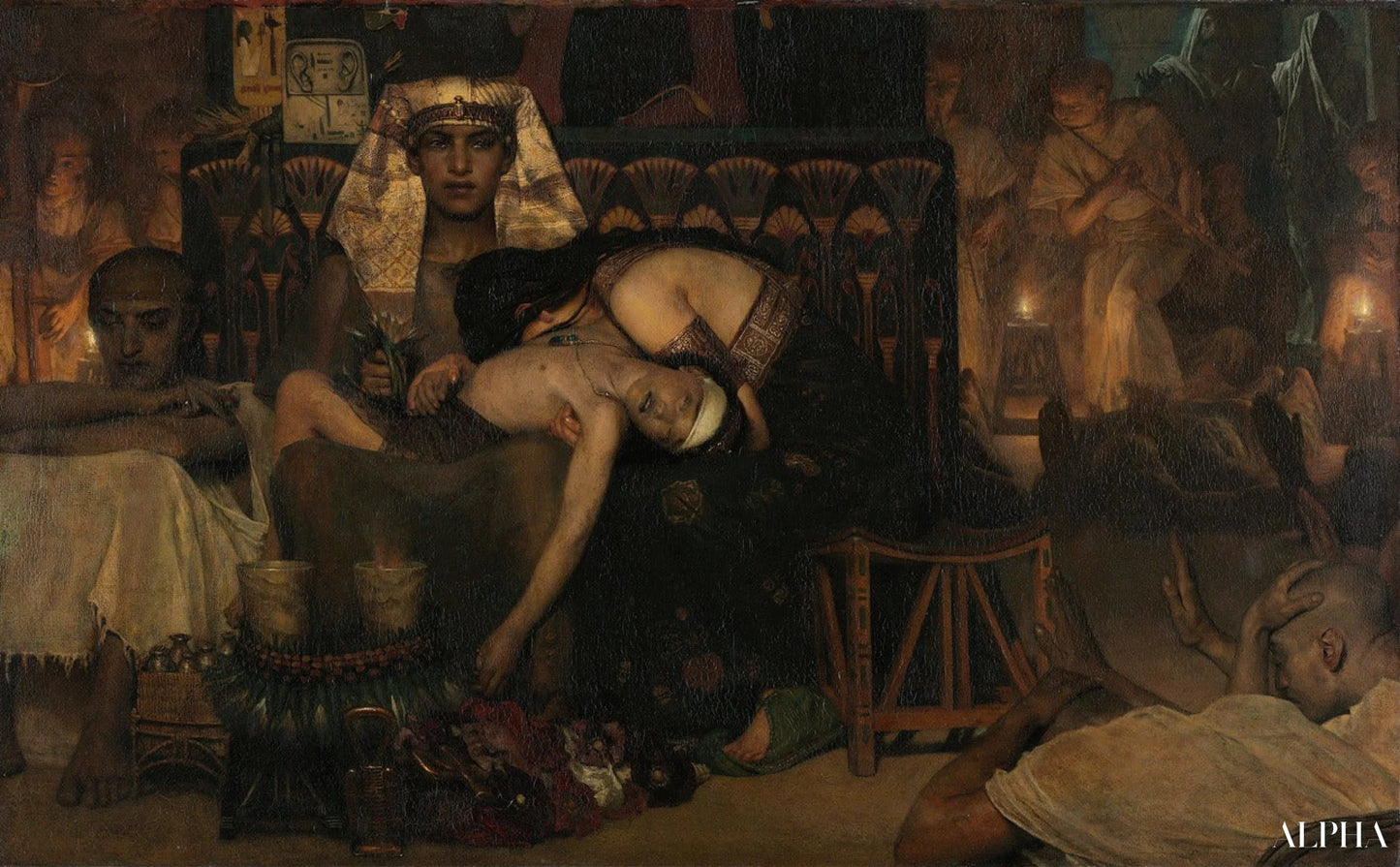 The Death of the Pharaoh's Firstborn Son - Lawrence Alma-Tadema Reproductions of Paintings in Oil
