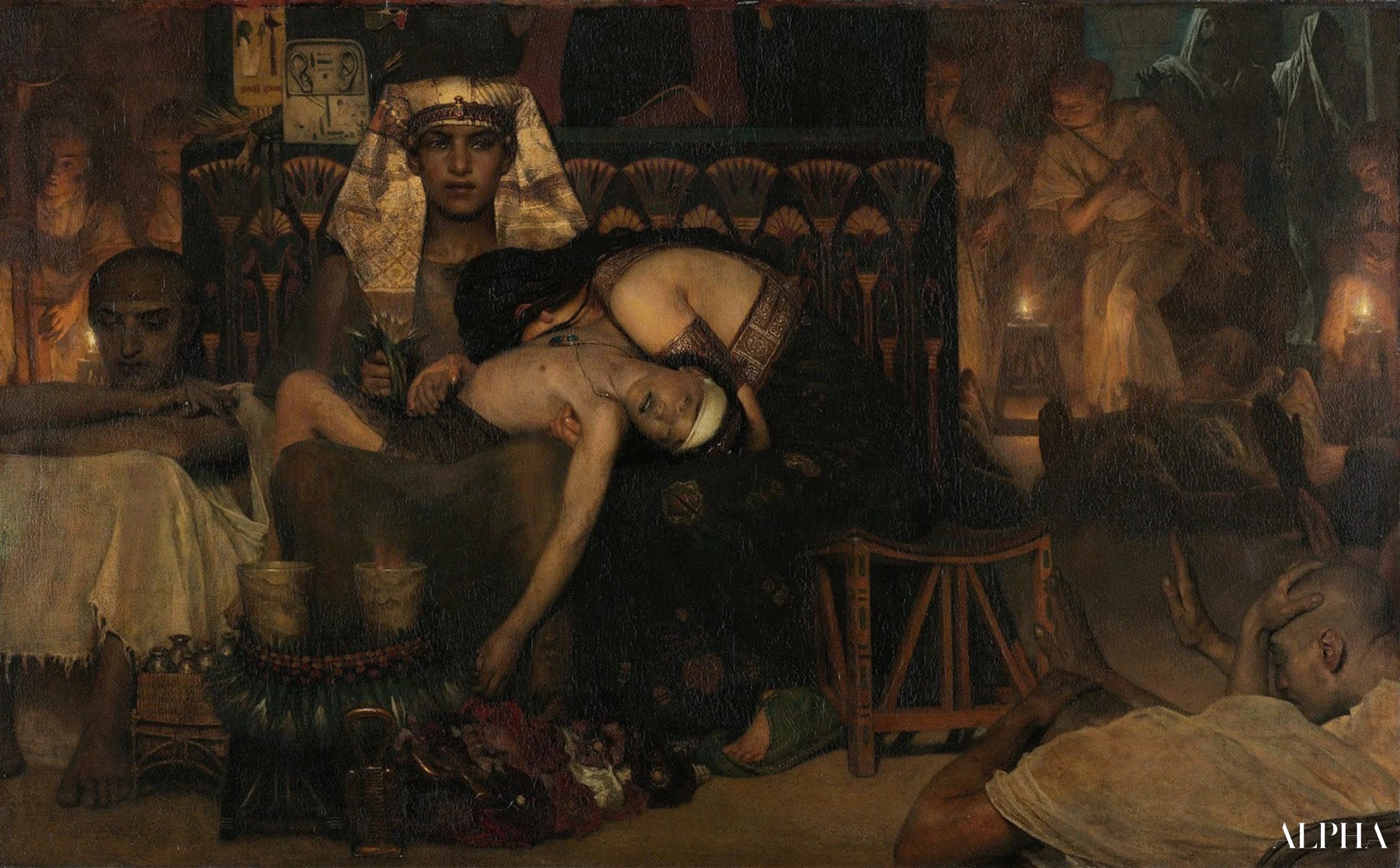 The Death of the Pharaoh's Firstborn Son - Lawrence Alma-Tadema Reproductions of Paintings in Oil