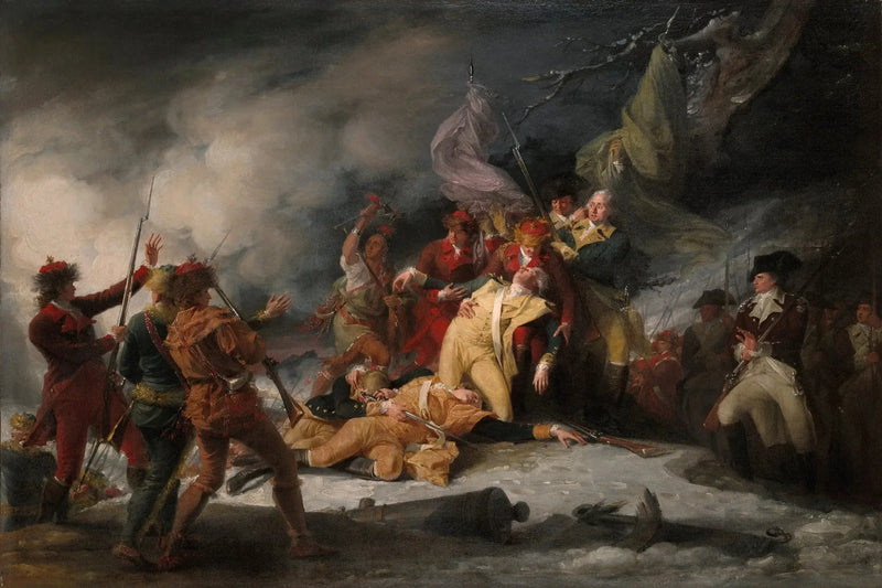 The Death of General Montgomery at the Battle of Quebec, December 31, 1775 - John Trumbull