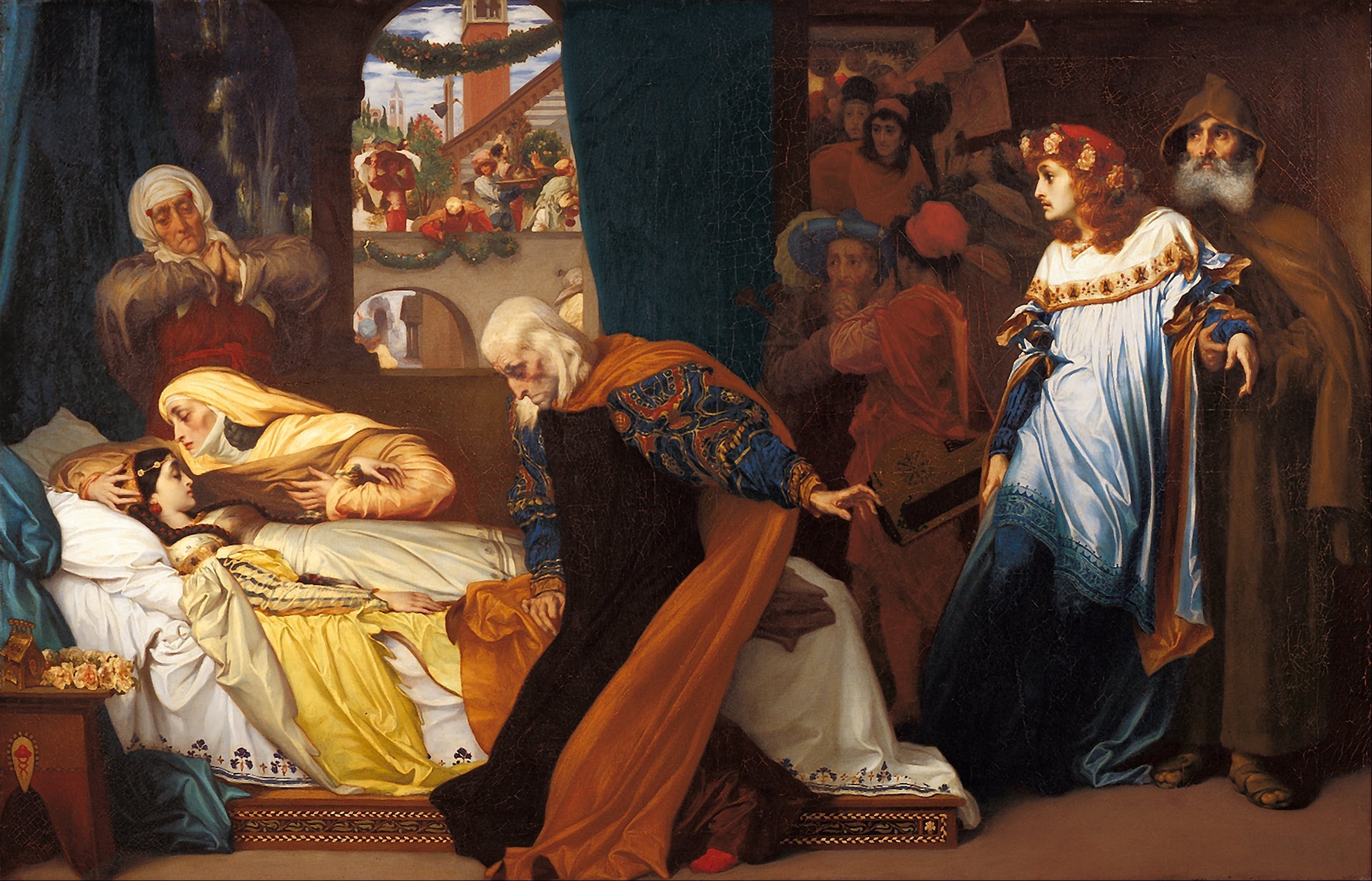 The simulated death of Juliet - Frederic Leighton