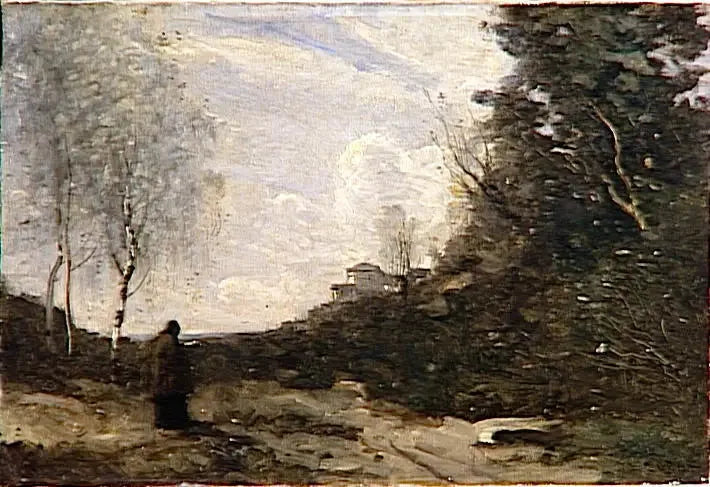 The Rustic Muse - Jean-Baptiste Camille Corot