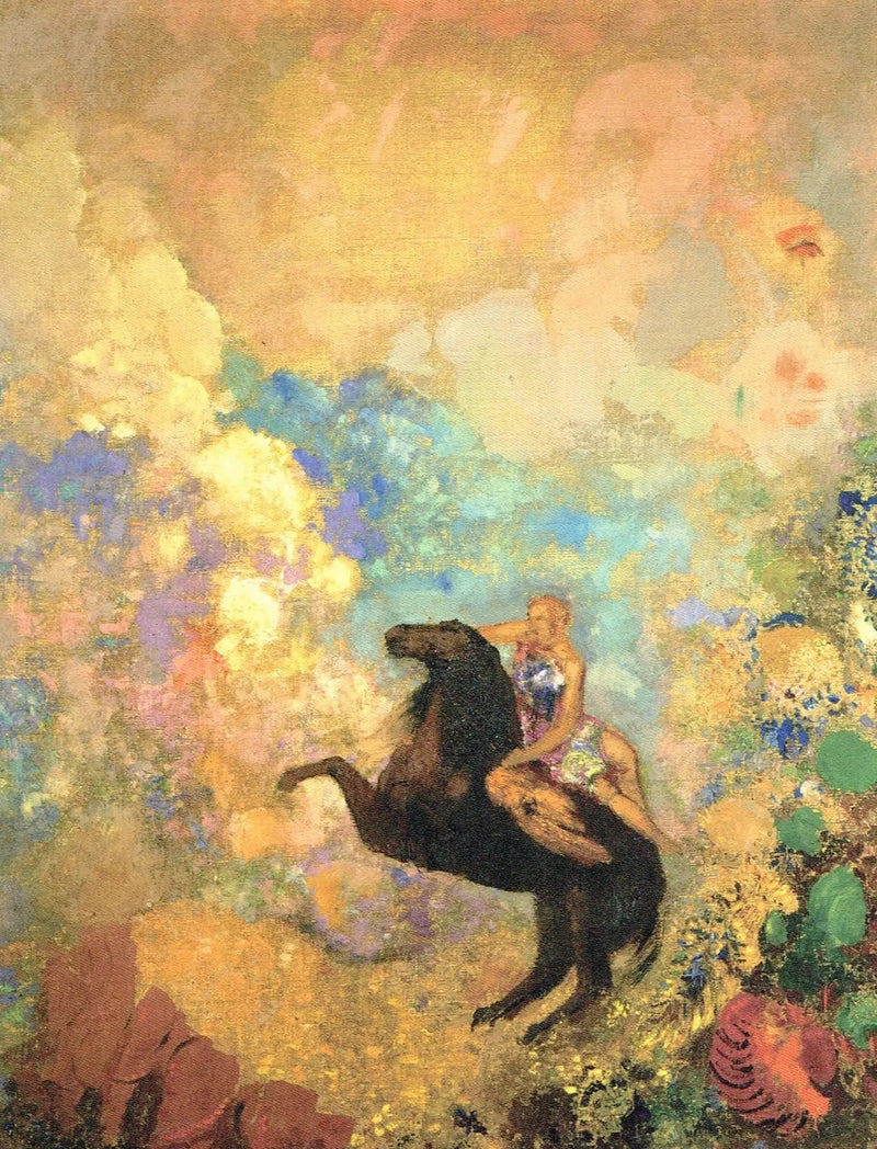 The Muse on Pegasus - Odilon Redon