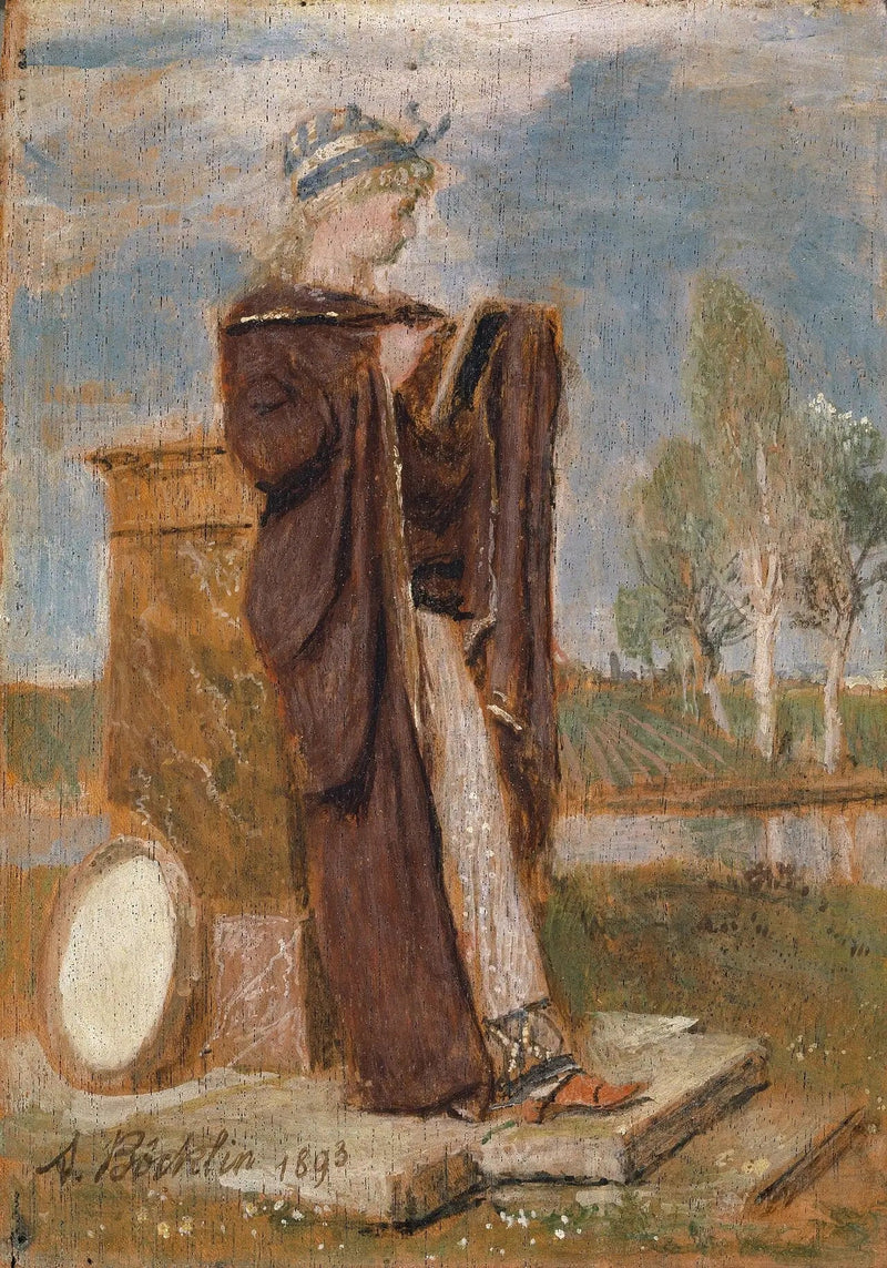 The Muse Thalia - Arnold Böcklin
