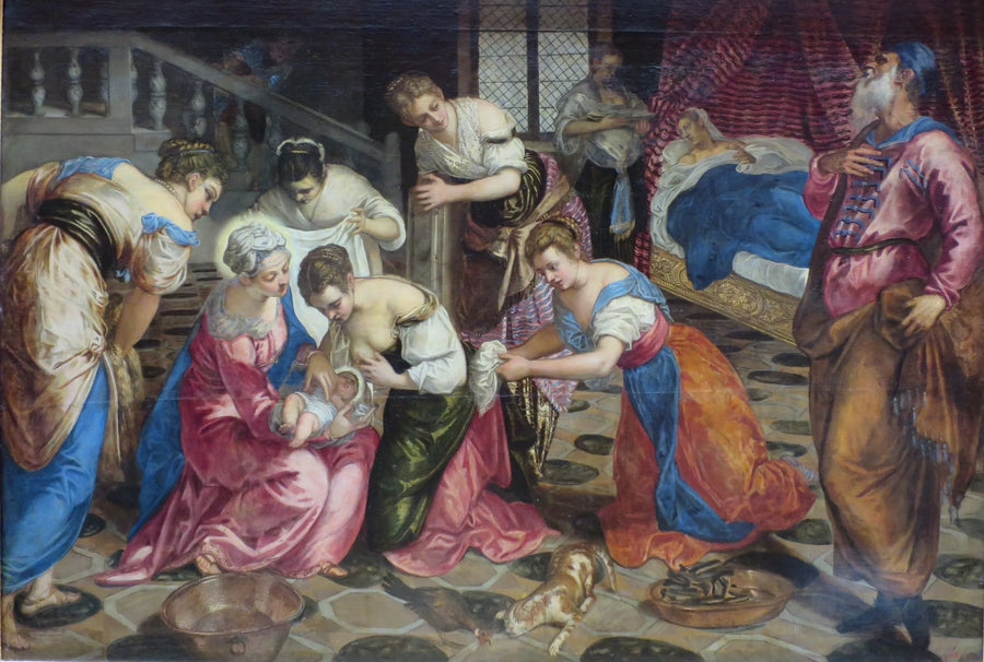The Birth of John the Baptist - Jacopo Tintoretto
