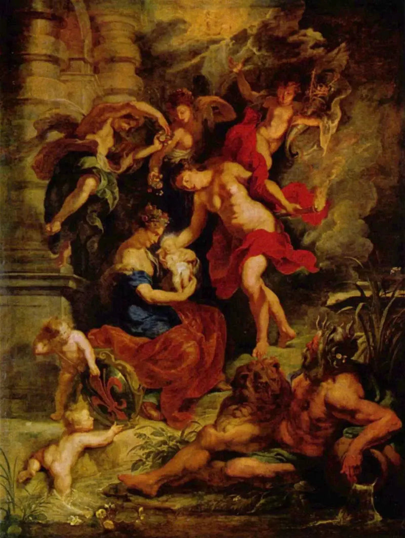 The Birth of Marie de Médicis on April 26, 1573, in Florence - Peter Paul Rubens