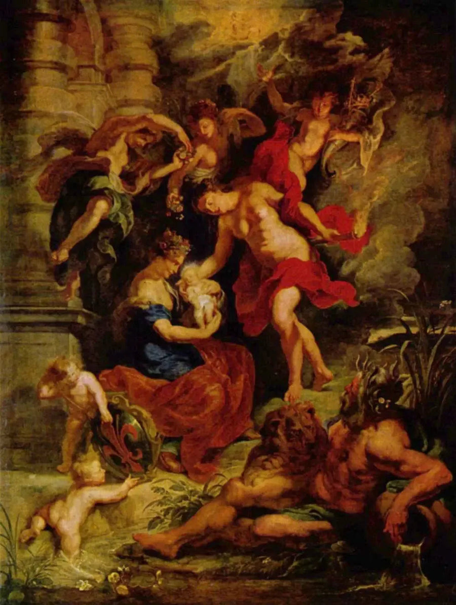 The Birth of Marie de Médicis on April 26, 1573, in Florence - Peter Paul Rubens
