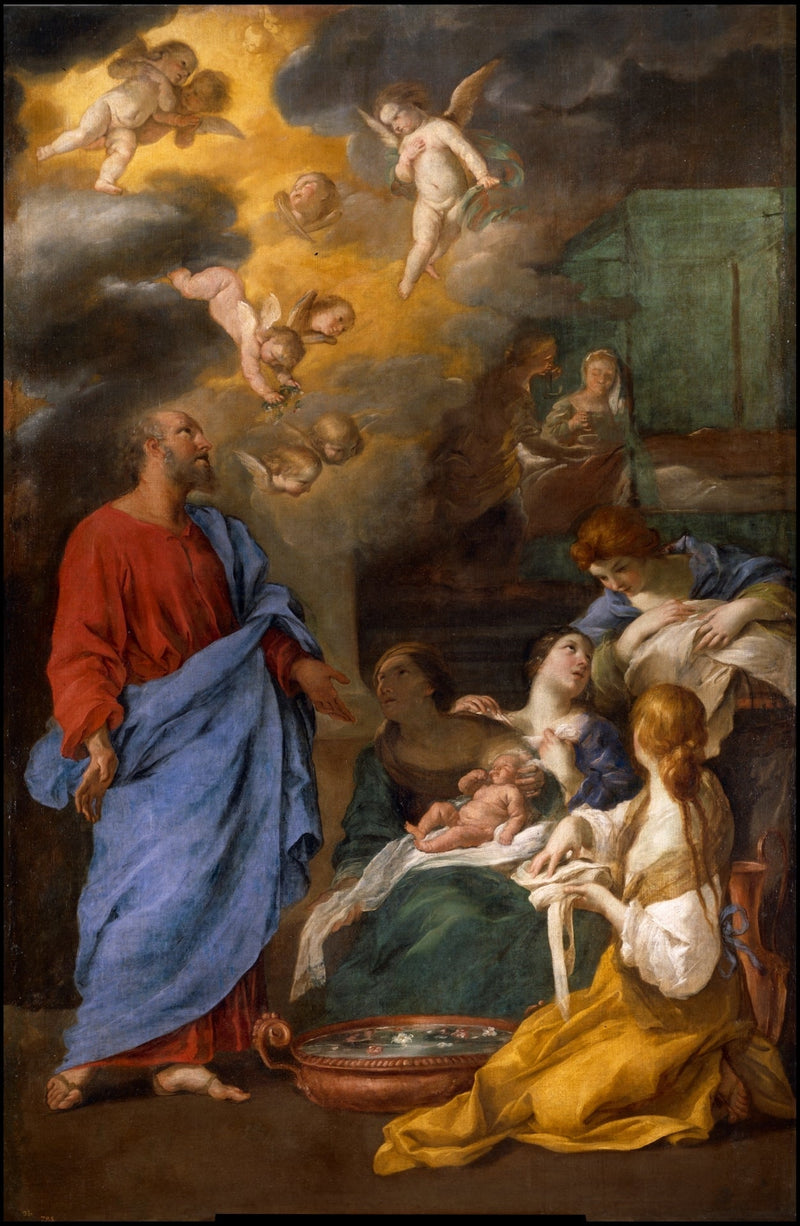 The Birth of Saint John the Baptist - Andrea Sacchi