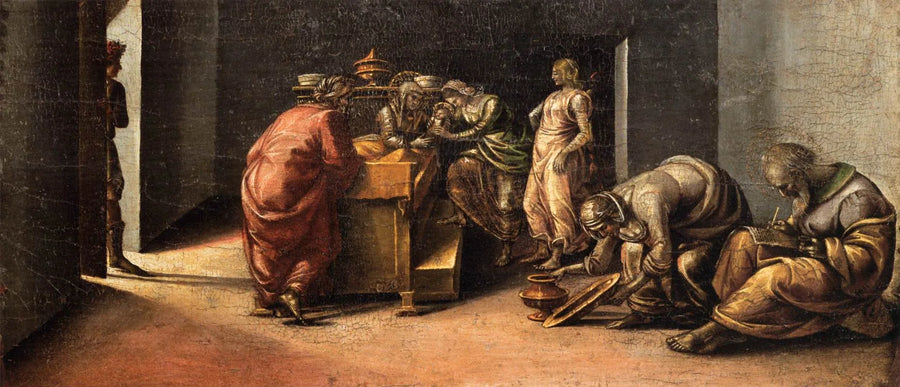 The Birth of Saint John the Baptist and the Naming Ceremony - Luca Signorelli
