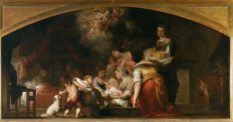 The Birth of the Virgin - Bartolomé Esteban Murillo