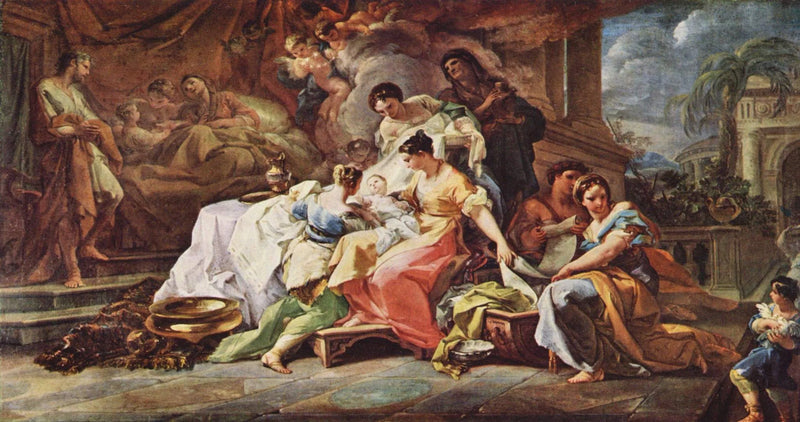 The Birth of the Virgin - Corrado Giaquinto