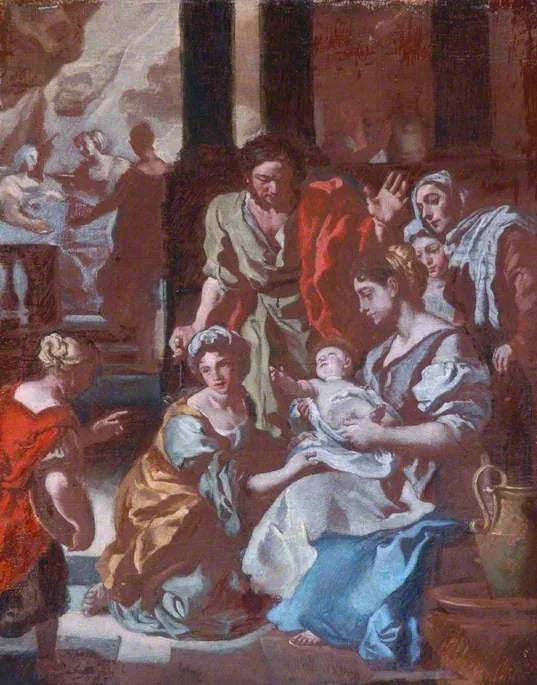 The Birth of the Virgin - Francesco Solimena