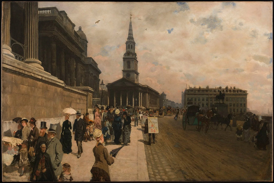 The National Gallery and Saint Martin's Church (London) - Giuseppe De Nittis