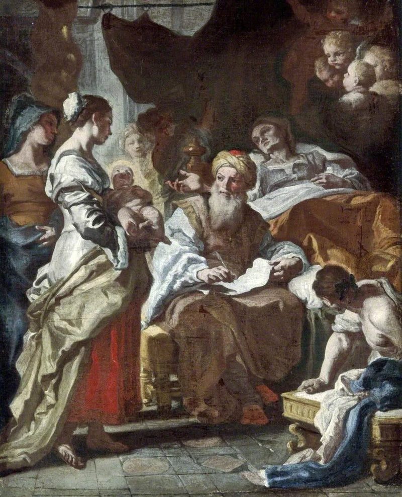 The Nativity of Jean Baptiste - Francesco Solimena