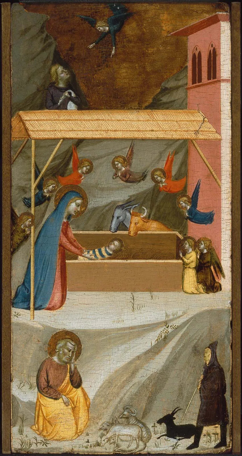 The Nativity and the Annunciation to the Shepherds - Bernardo Daddi