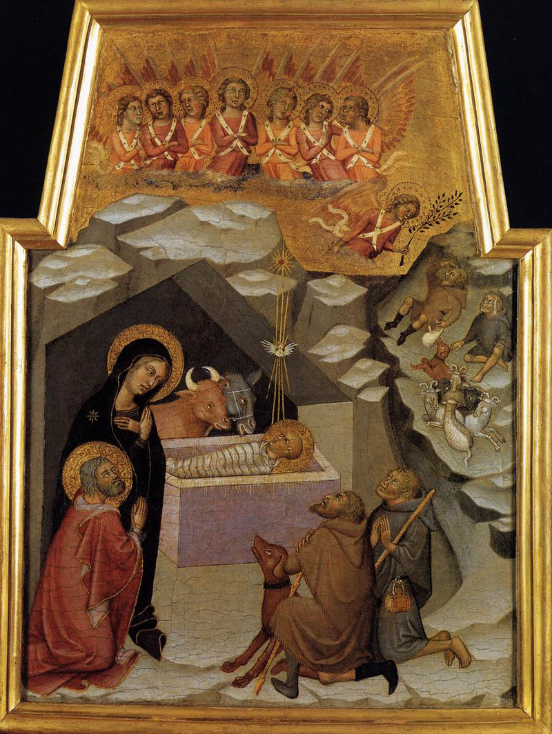 The Nativity and the Adoration of the Shepherds - Bartolo di Fredi