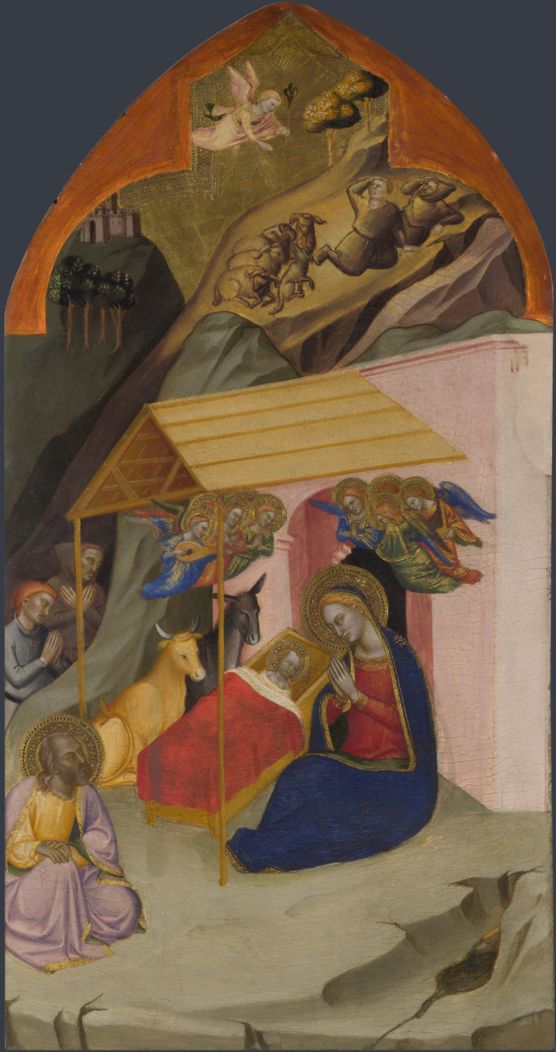 The Nativity and the Annunciation to the Shepherds - Jacopo di Cione