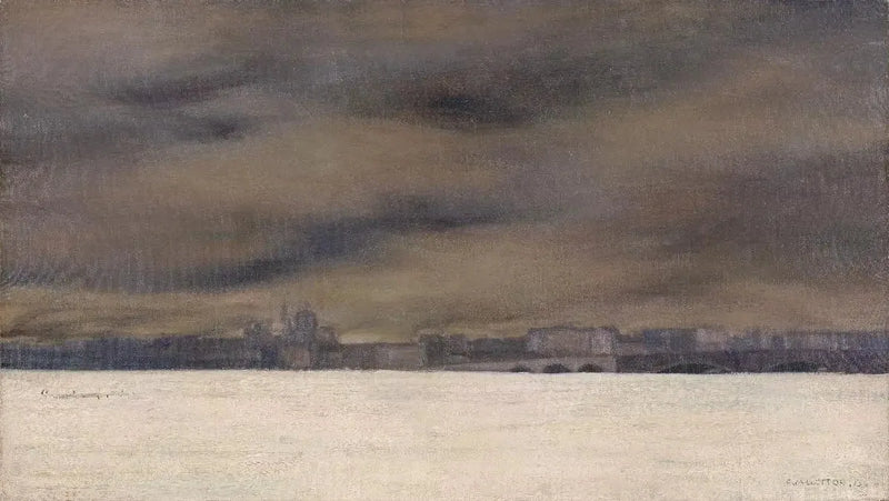 The Frozen Neva - Félix Vallotton