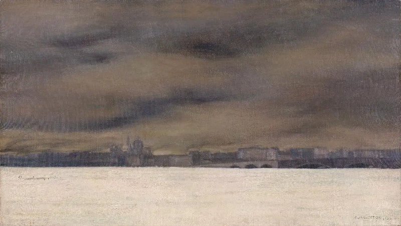 The Frozen Neva - Félix Vallotton