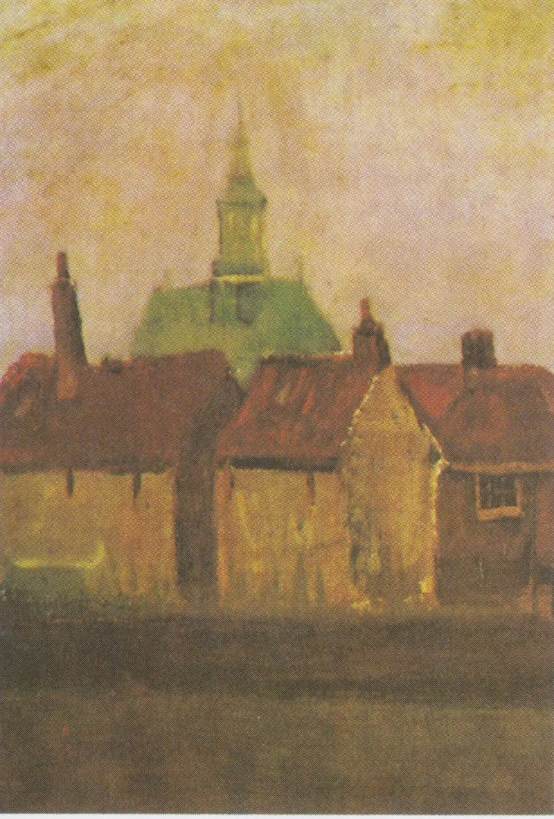 The New Church and the Old Houses of The Hague - Vincent van Gogh