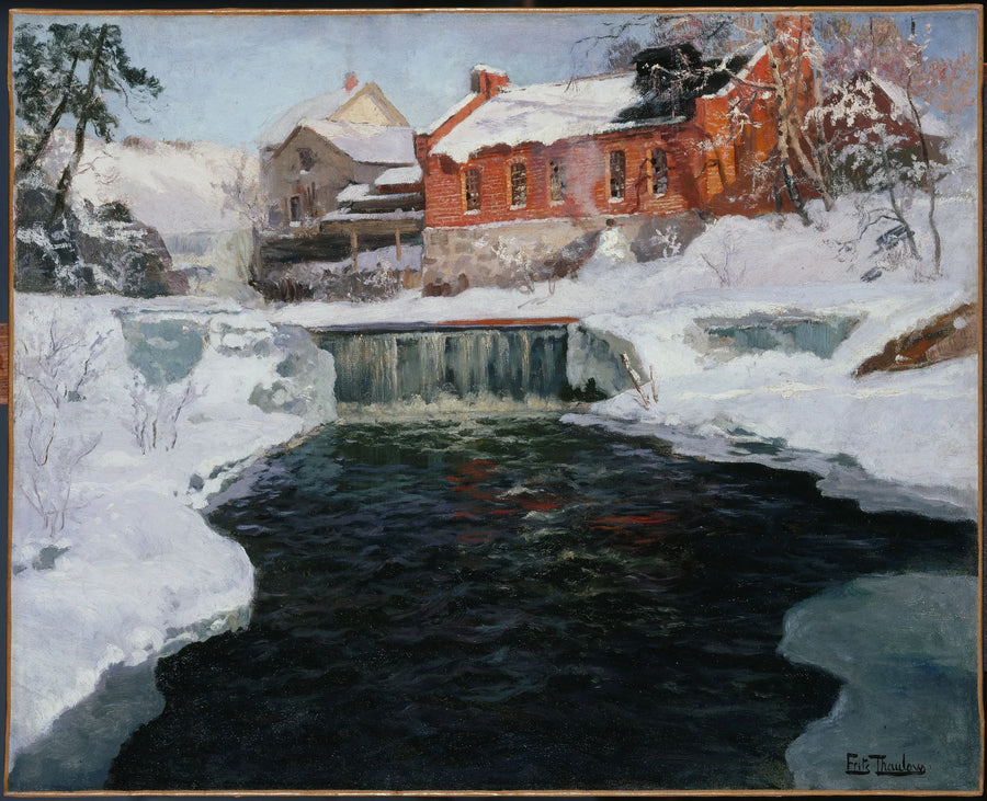 The new factory in Lillehammer - Frits Thaulow