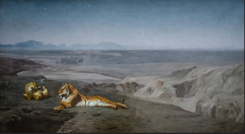 The Night in the Desert - Jean-Léon Gérôme
