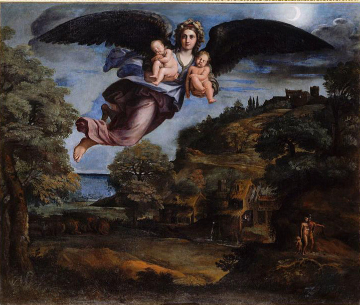 The Night Bearing Sleep and Death - Annibale Carracci