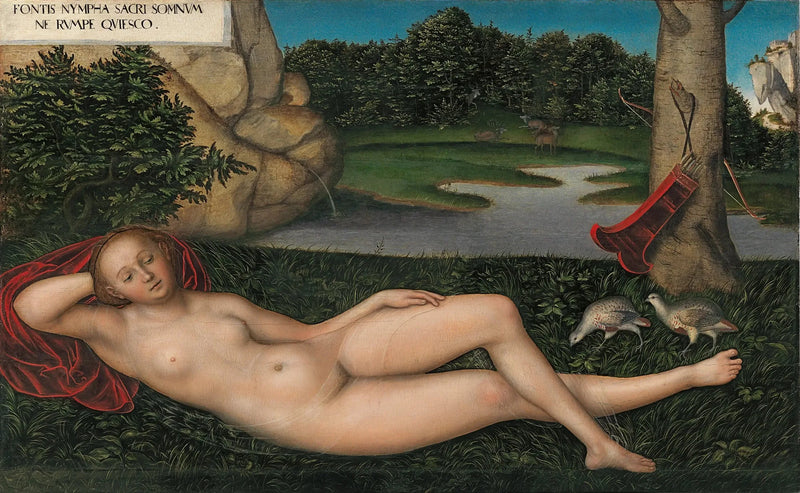 The Nymph at the Spring - Lucas Cranach the Elder