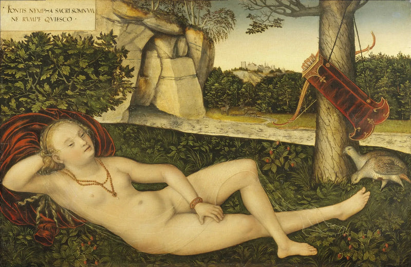 The Nymph at the Spring - Lucas Cranach the Elder