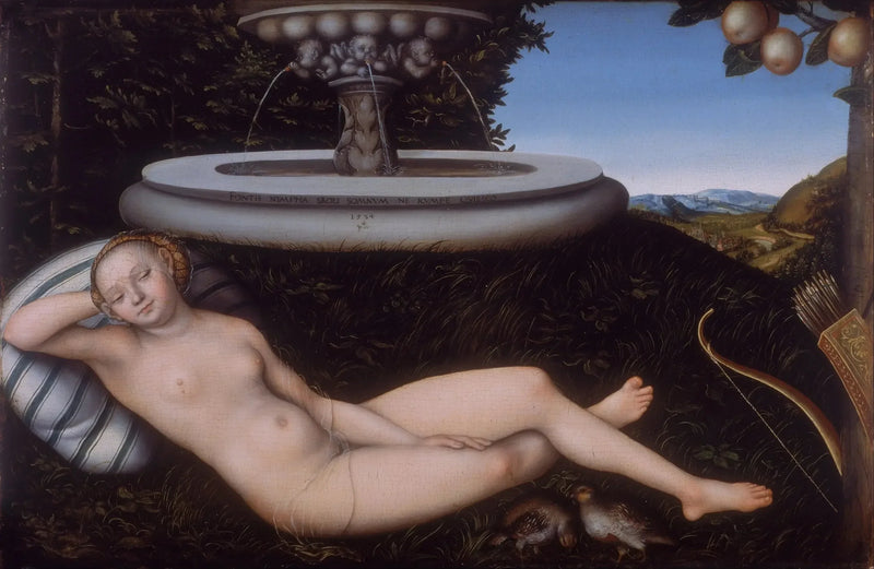 The Nymph of the Fountain - Lucas Cranach the Elder