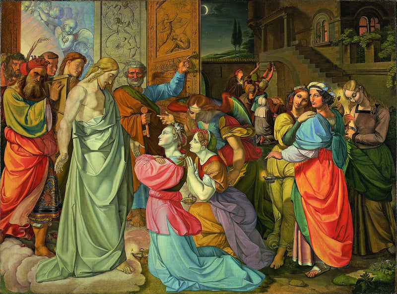 The Parable of the Wise and Foolish Virgins (unfinished) - Peter von Cornelius