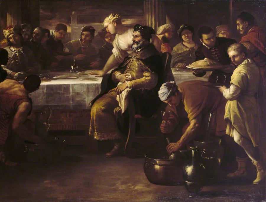 The Parable of the Prodigal Son: The Fatted Calf - Luca Giordano