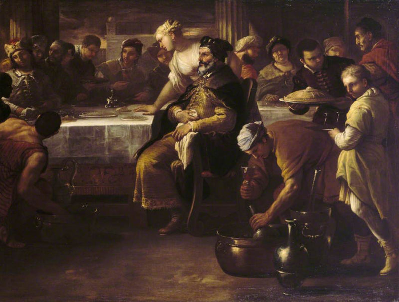 The Parable of the Prodigal Son: The Fatted Calf - Luca Giordano