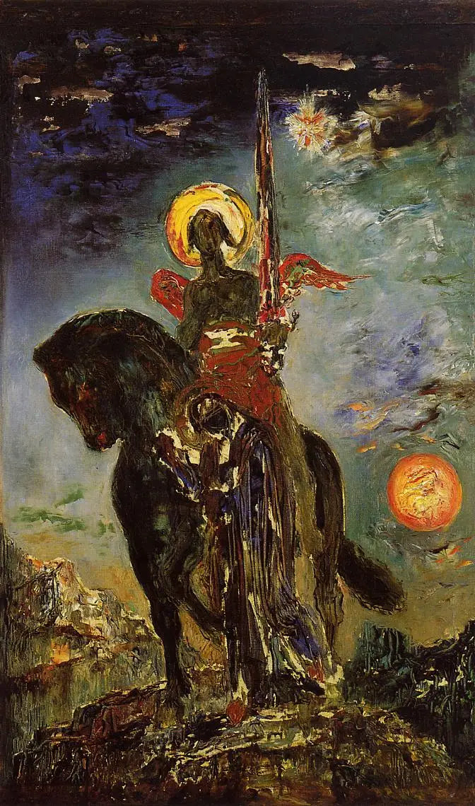 The Park and the Angel of Death - Gustave Moreau
