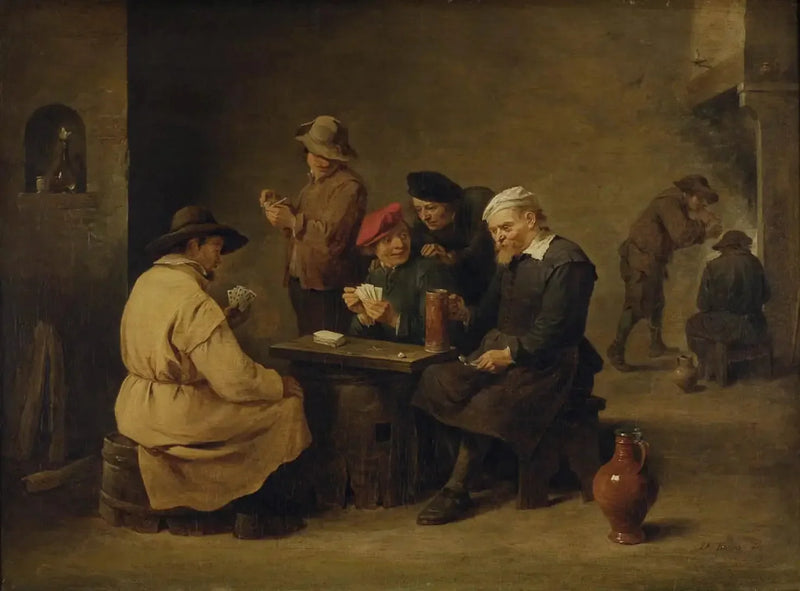 The Card Game - David Teniers the Younger