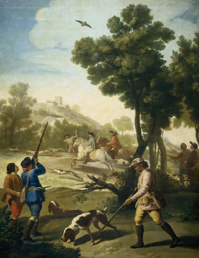 The Hunting Party - Francisco de Goya